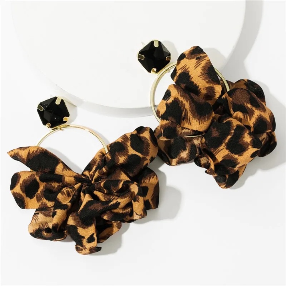 Leopard luxury fashion designer earrings - Picture 3 of 6